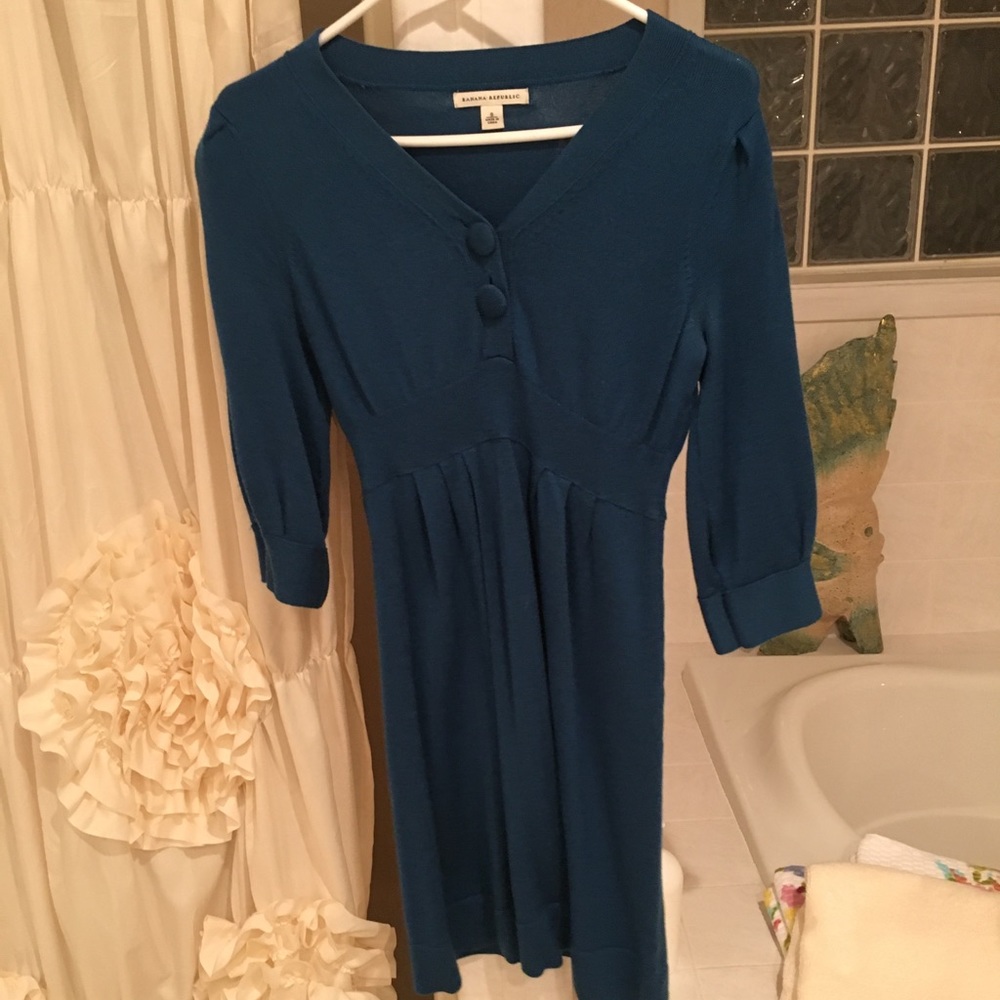 Banana Republic Button Career Knit Dress